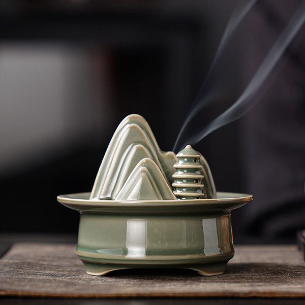 Yue kiln celadon ceramic incense burner